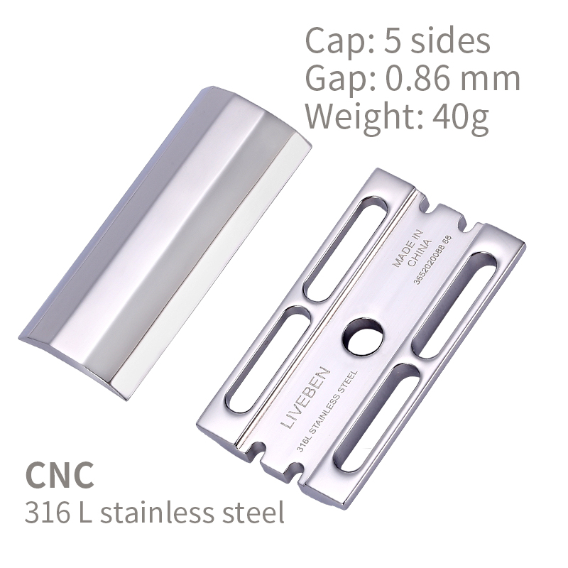 CNC 316L Stainless Steel Doubl - Safety Razor Handle review and price