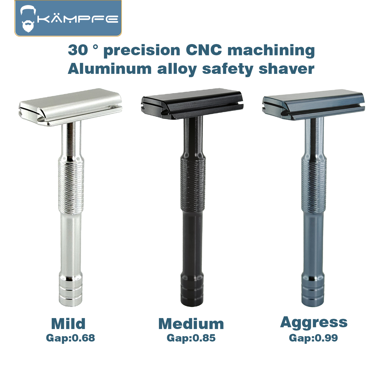 KAMPFE CNC Carving Closed comb - Safety Razor Handle review and price