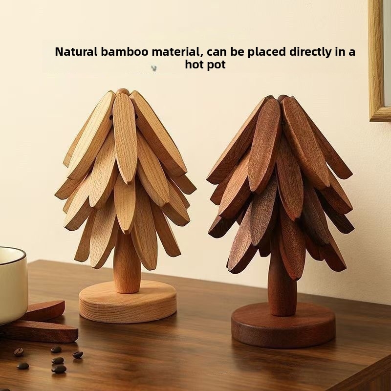 Creative Bamboo Tree Trivet, F - Bamboo Cutlery review and price