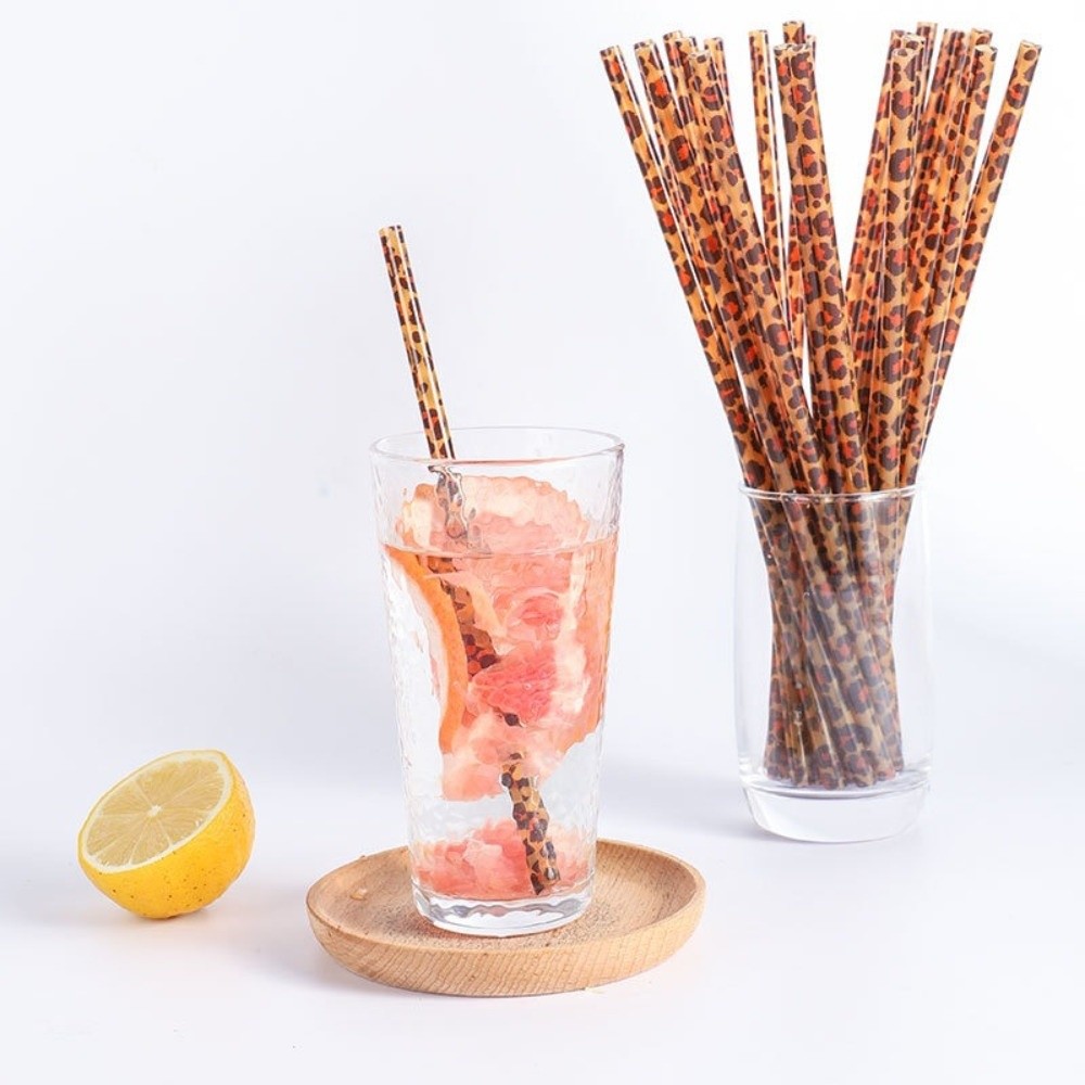 Trendy Leopard Print Drinking  - Reusable Straw review and price