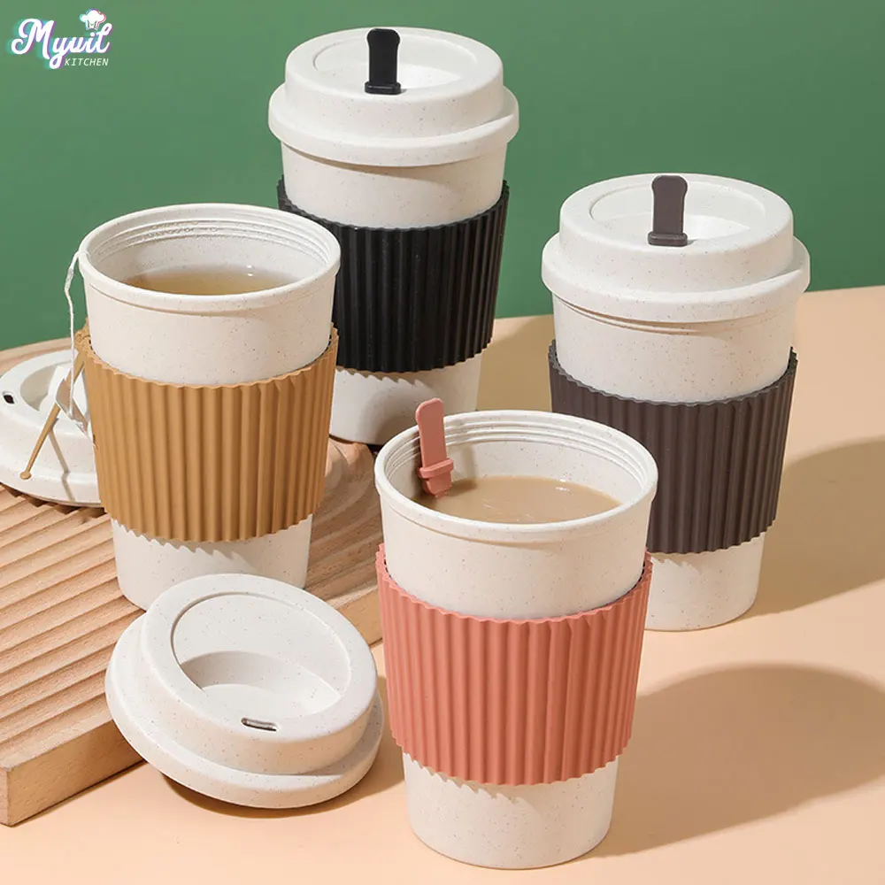 450ML Coffee Cups With Lids Wh - Reusable Straw review and price